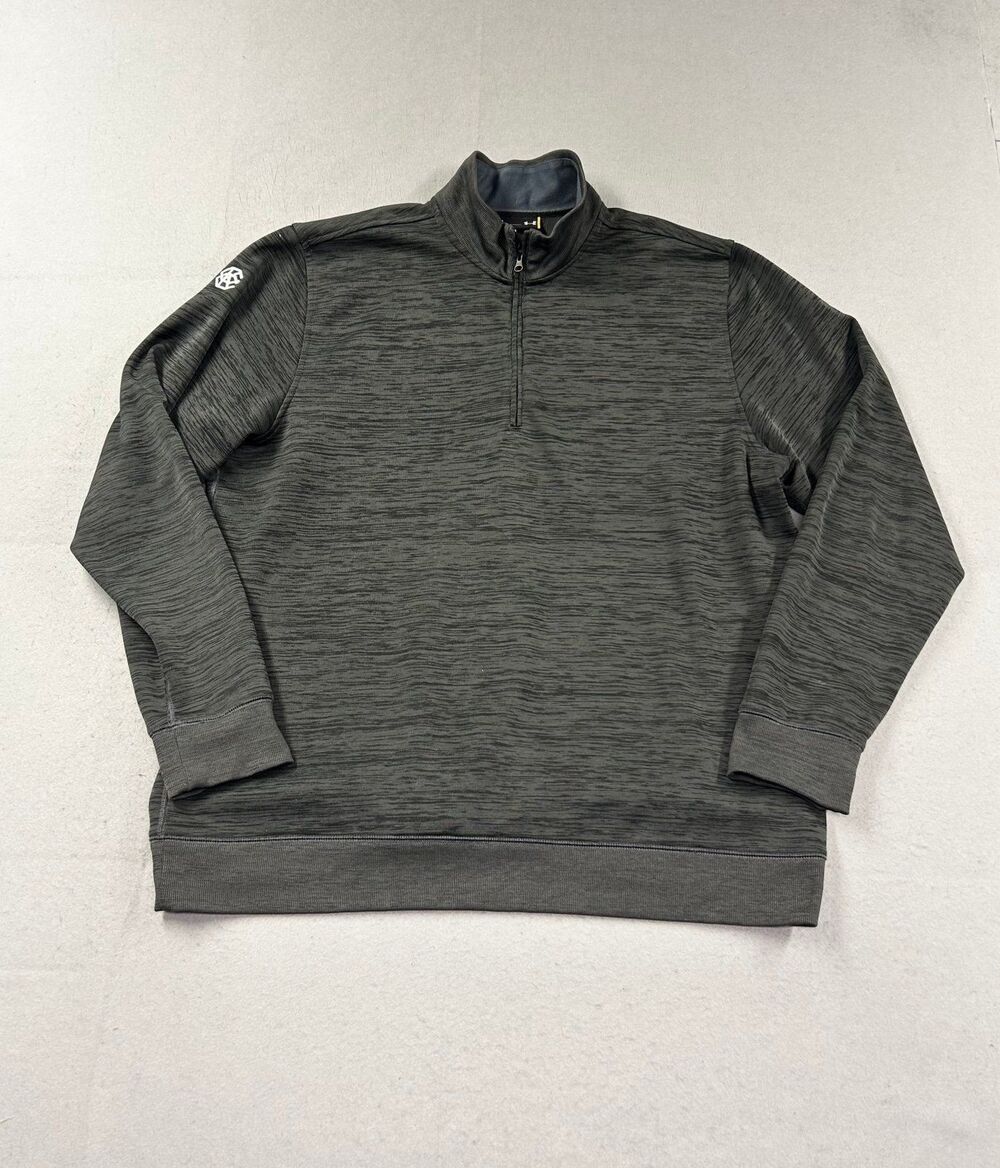 Under Armour Men's Quarter Zip Pullover Sweatshirt XL Black